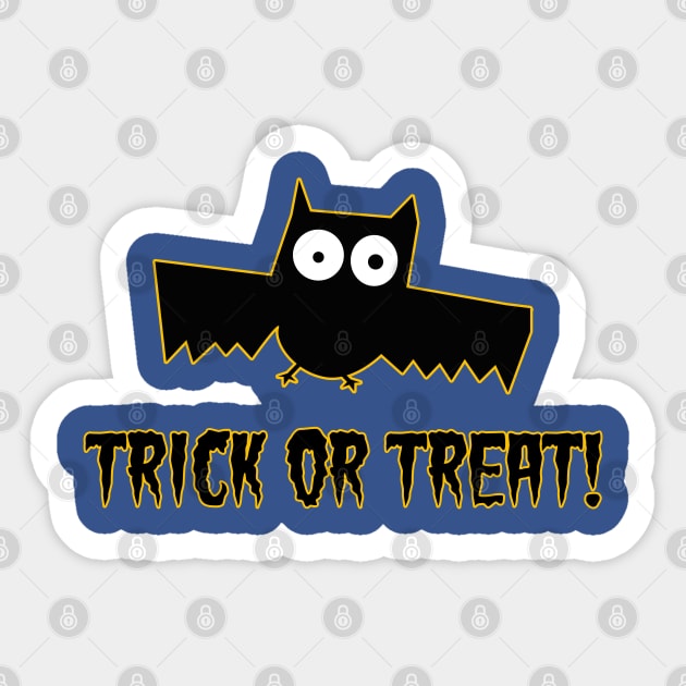 Funny Halloween Bat Sticker by Scar